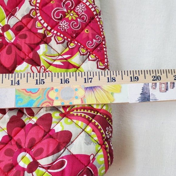 Lily Reese Quilted Pink Paisley/Floral Tote Lined Handbag Nice - Picture 6 of 7